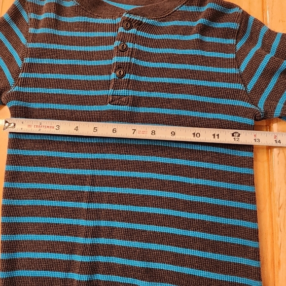 Striped Henley Long Sleeve Shirt - Picture 6 of 6
